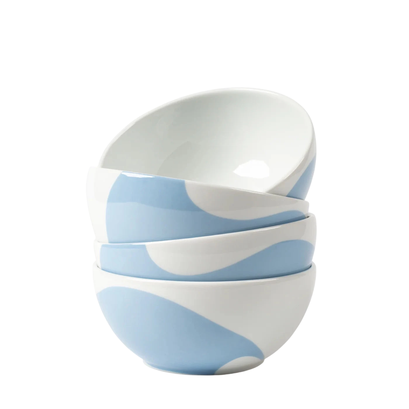 Colorblock Porcelain Bowls (Set of 4)