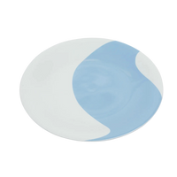 Colorblock Porcelain Dinner Plates (Set of 4)