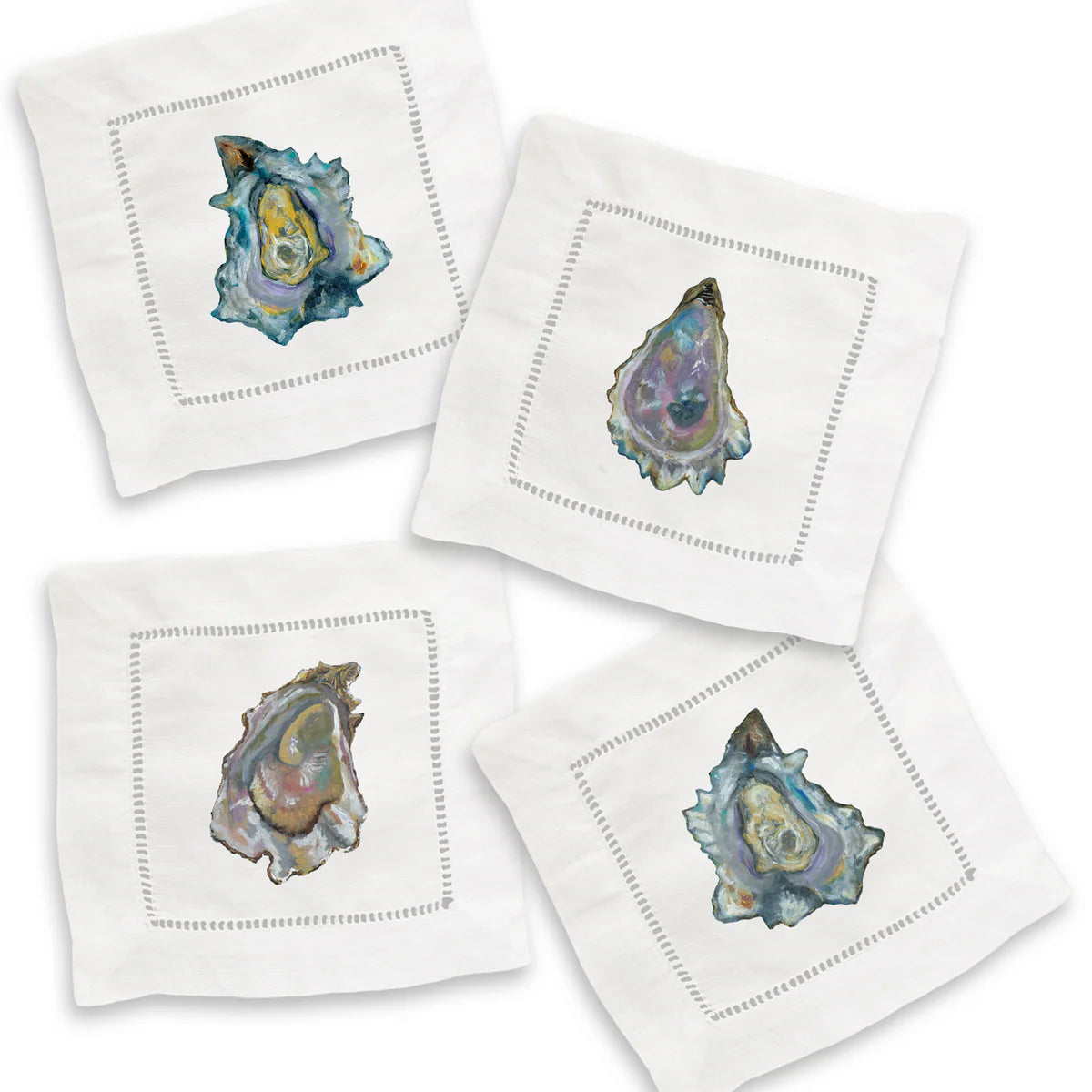 Colorful Oysters Cocktail Napkin Set
