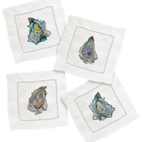 Colorful Oysters Cocktail Napkin Set