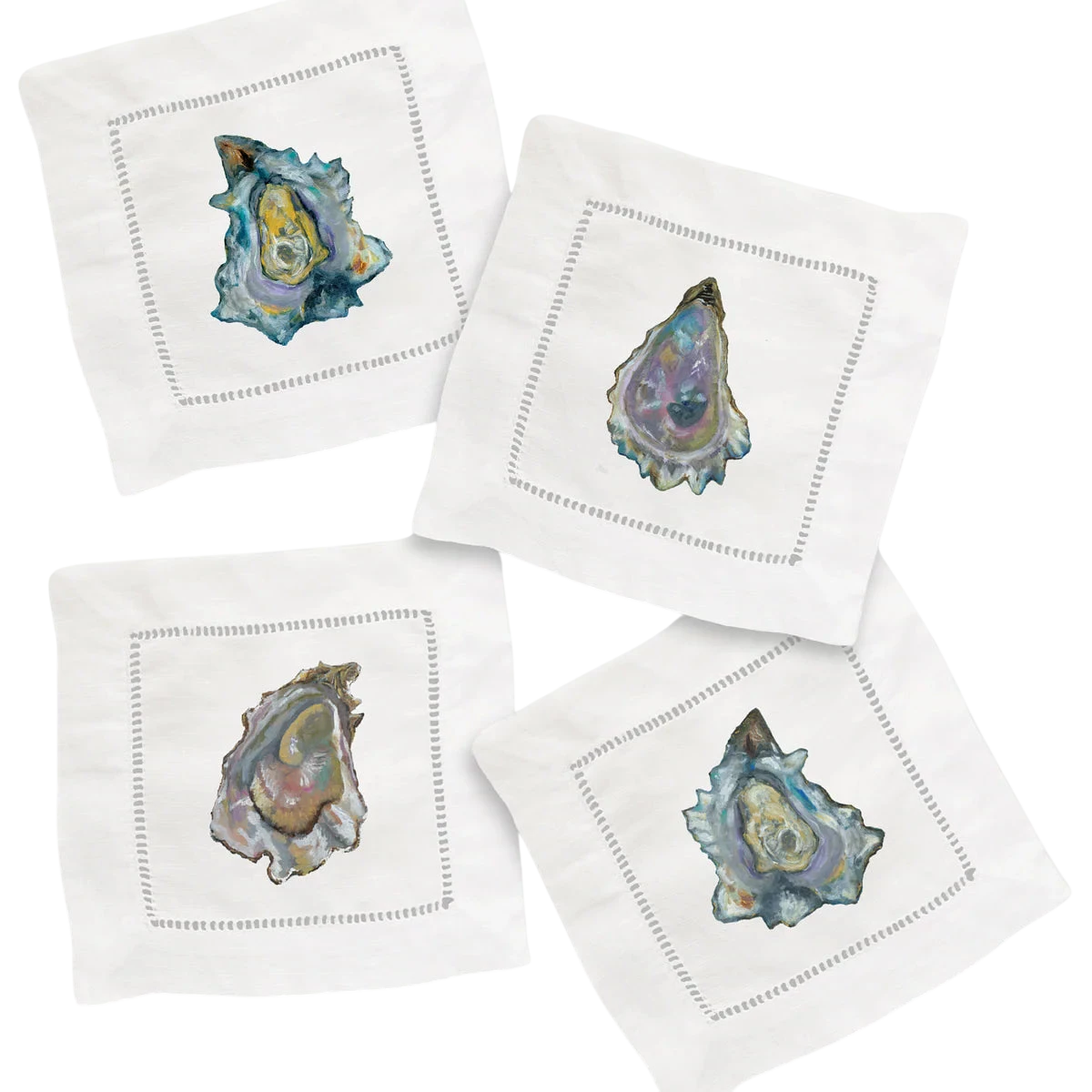 Colorful Oysters Cocktail Napkin Set