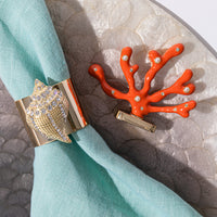 Sparkle Shell Napkin Rings (Set of Two)