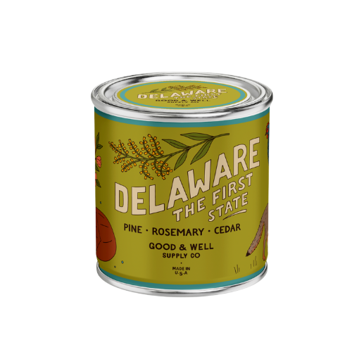 Delaware State Candle