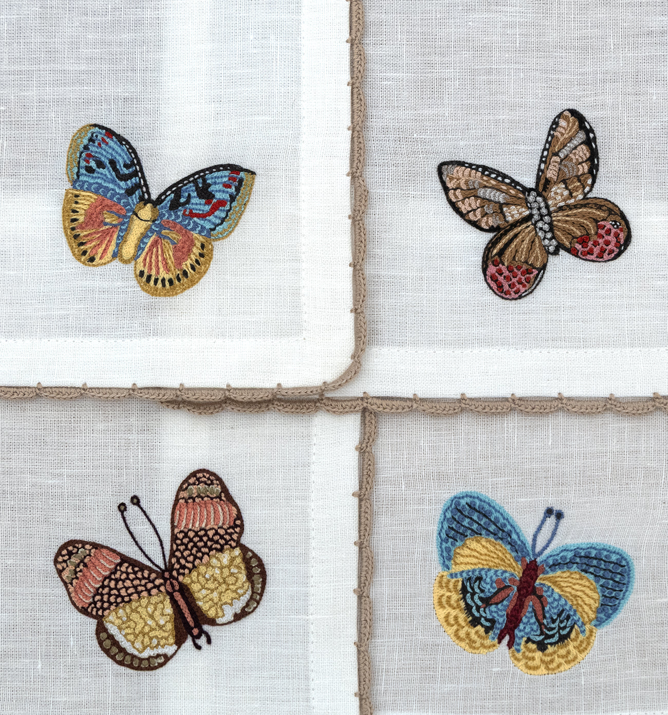 Flutter and Lace - Cocktail Napkins (Set of 4)