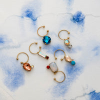 Jeweled Wine Charms - Pastels