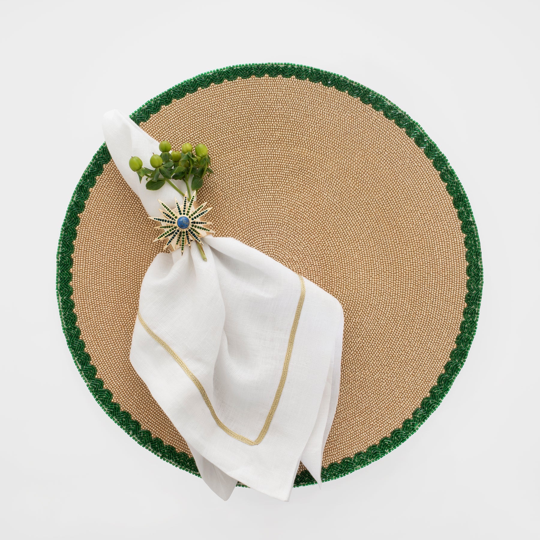 Starburst Napkin Rings - Lapis (Set of 2)