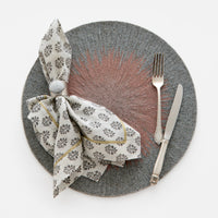 Painted Shell Napkin Rings - White (Set of 2)