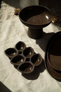 Handmade Stoneware Serving Dish "PUMPERNICKEL"