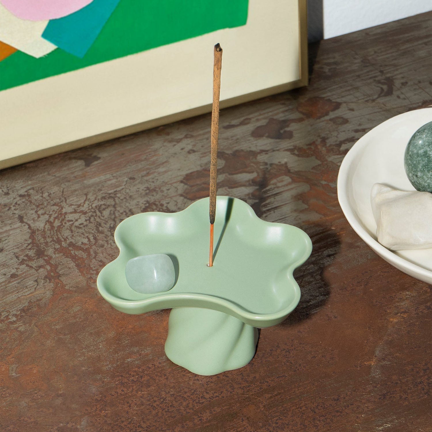 OCTAEVO Templo Incense Holder - Green