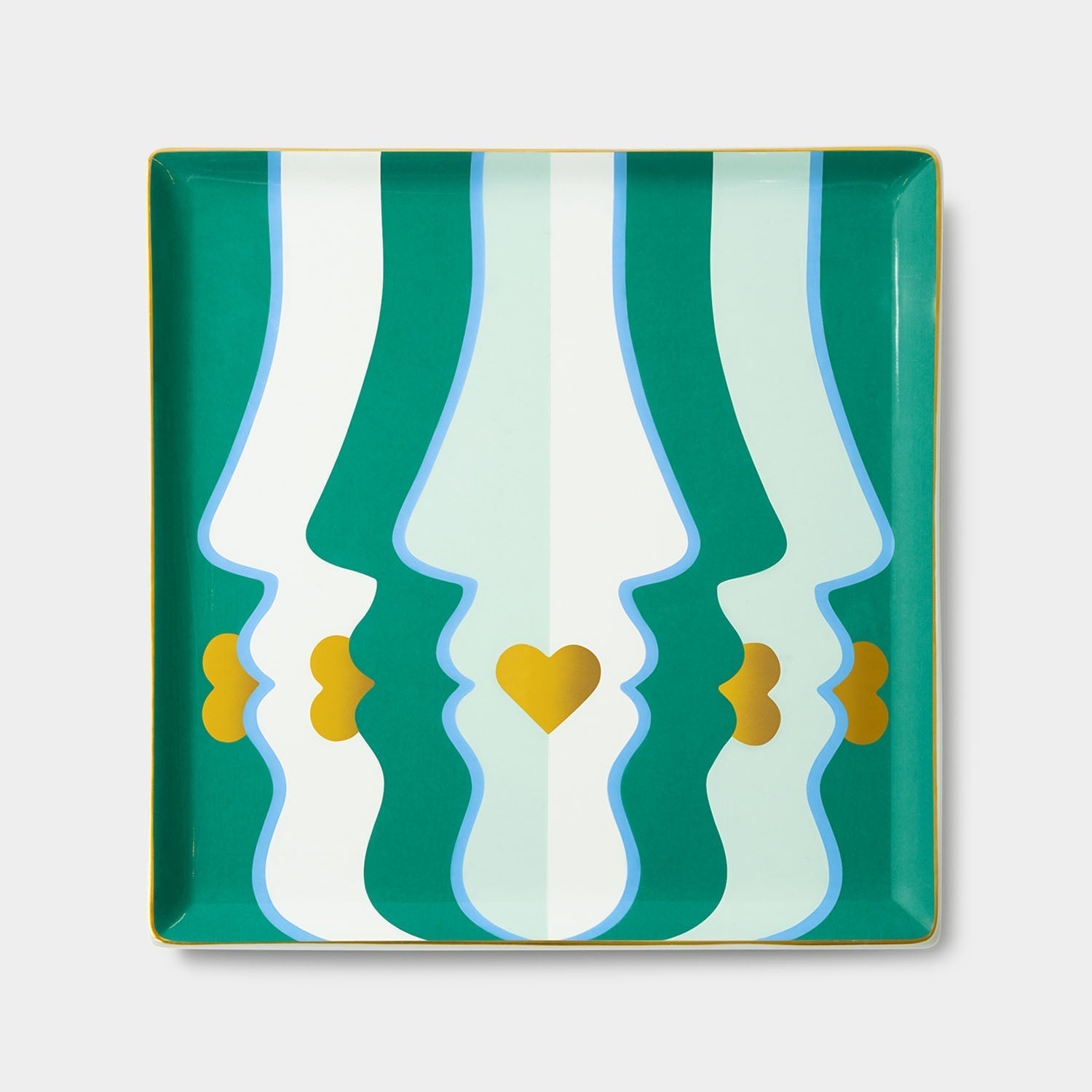OCTAEVO Beso Ceramic Tray - Green