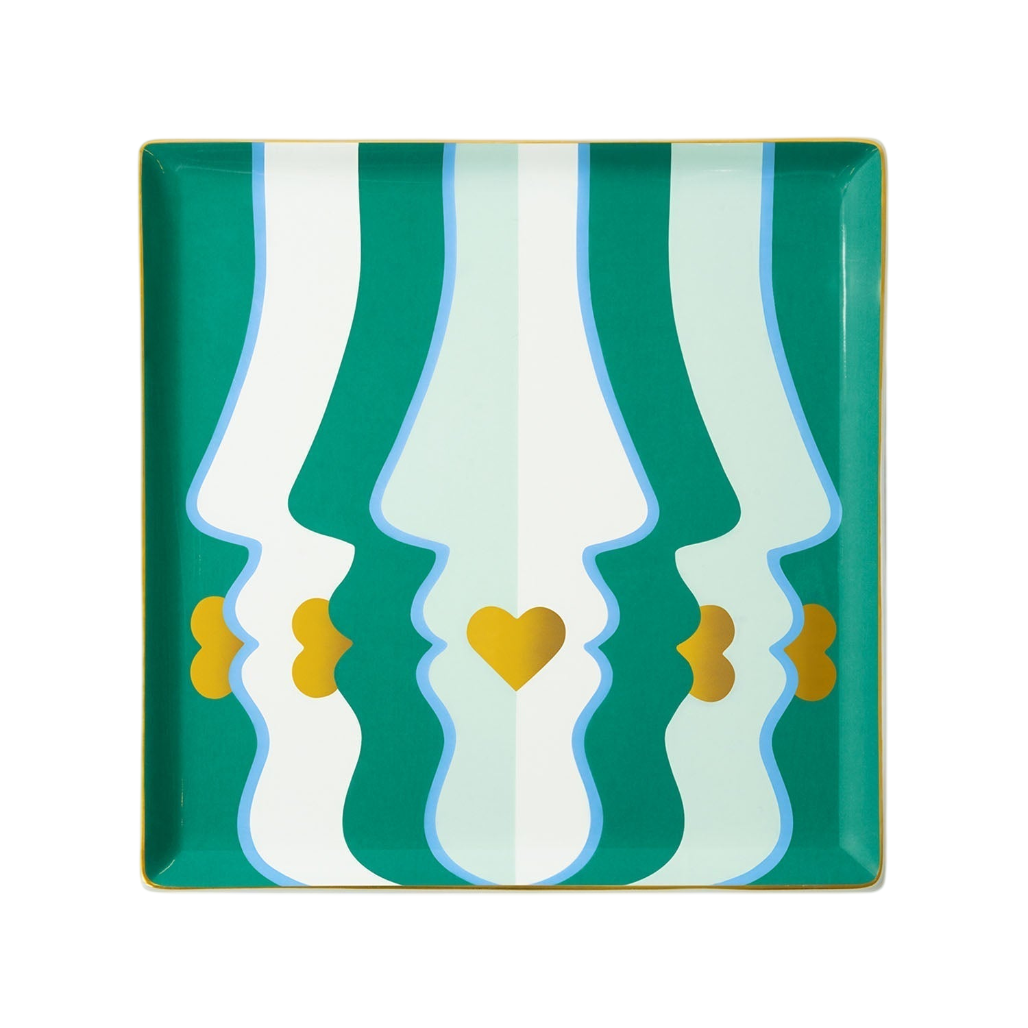 OCTAEVO Beso Ceramic Tray - Green