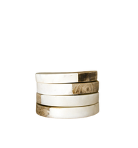 Buckley Wood + White Marble Coasters