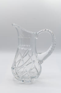 Vintage Crystal Round Pitcher
