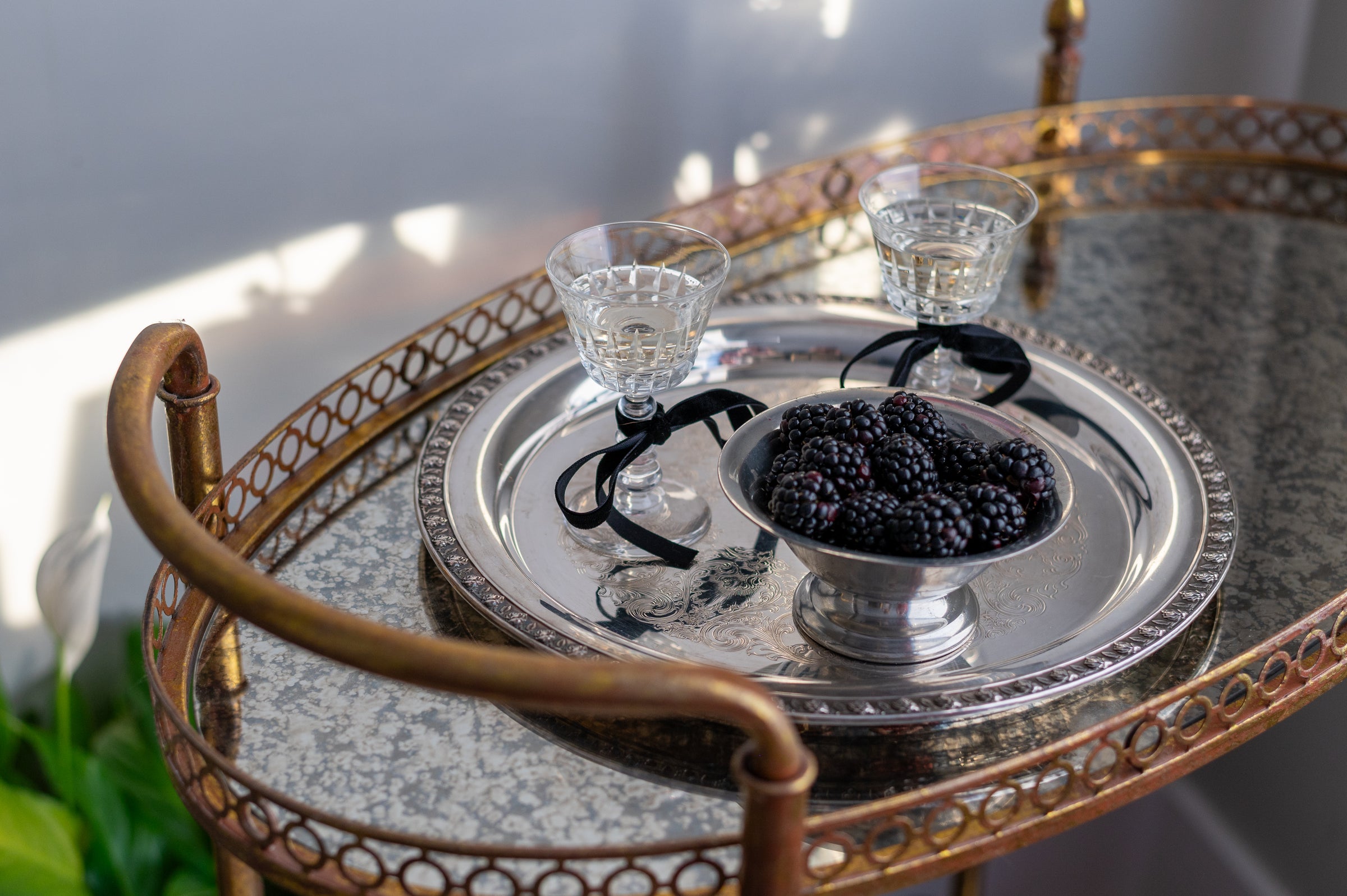 Vintage Champagne Coupes (Set of 2)