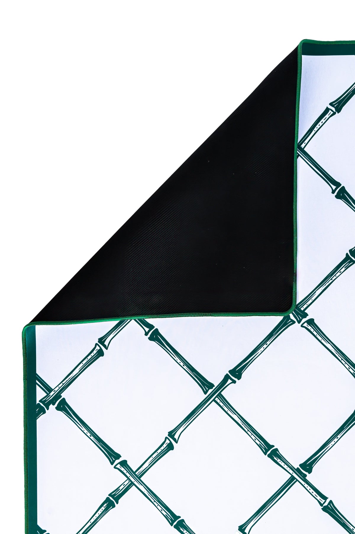 Mahjong Game Mat: Trellis in Tennis White