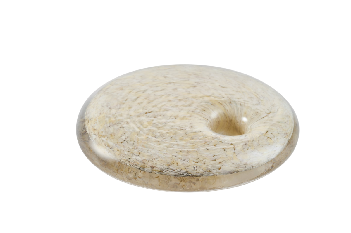 Hand Blown Glass Candle Holder
