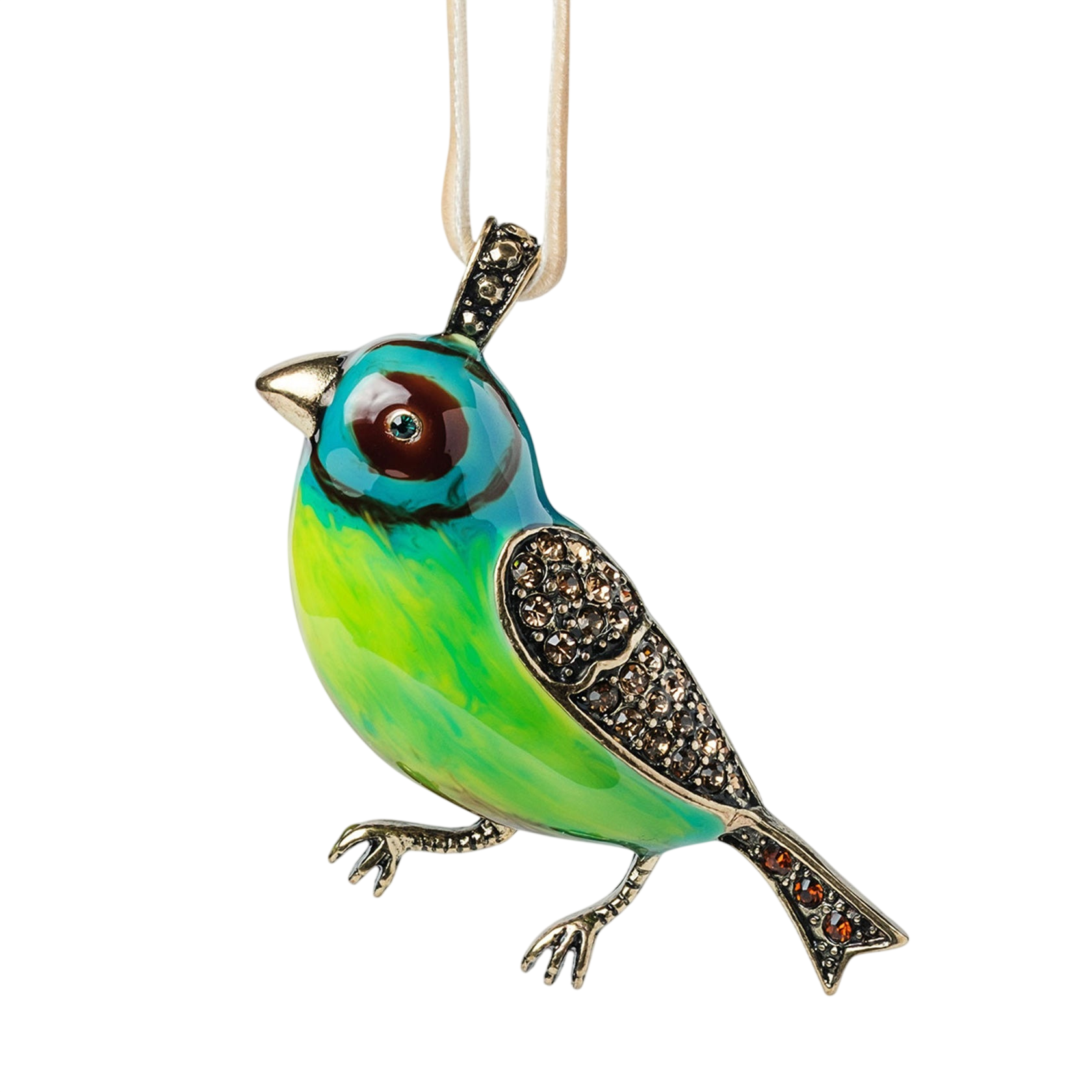 Green Canary Hanging Ornament