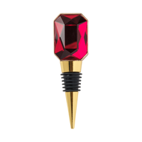 Single Gem Wine Stopper - Red