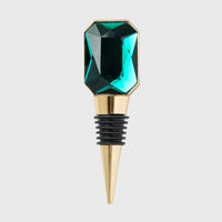 Single Gem Wine Stopper - Emerald