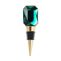Single Gem Wine Stopper - Emerald