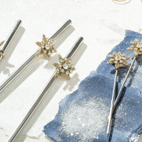 Snowflake Metal Cocktail Straws
