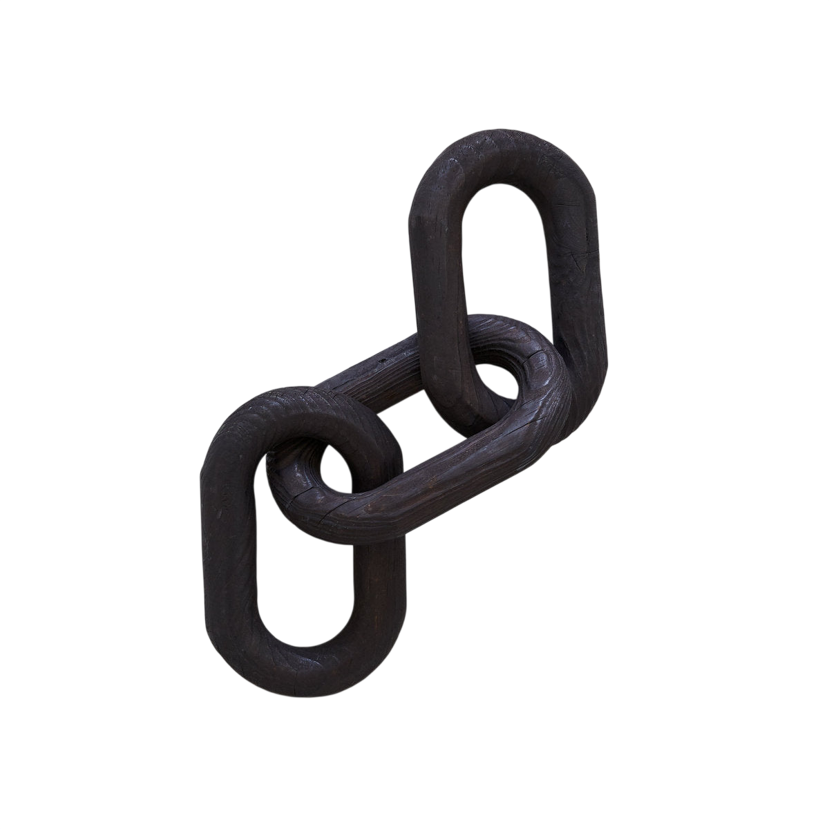 Charcoal Wood Chain, Large Link