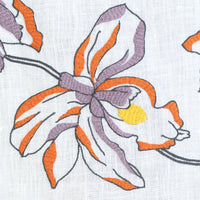 Hand Embroidered Floral Fresco Placemats 16" round (Set of 4)