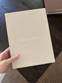 Wedding Photo Album in classic linen