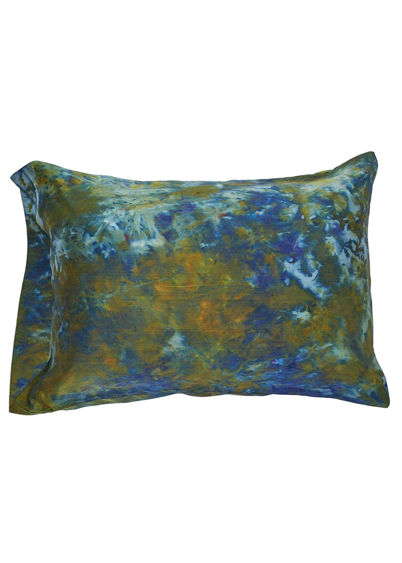 Silk Pillowcase in Peacock