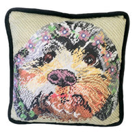 Custom Needlepoint Pillow - Pet Portrait