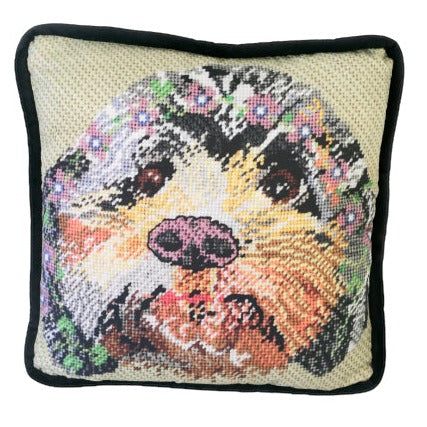 Custom Needlepoint Pillow - Pet Portrait