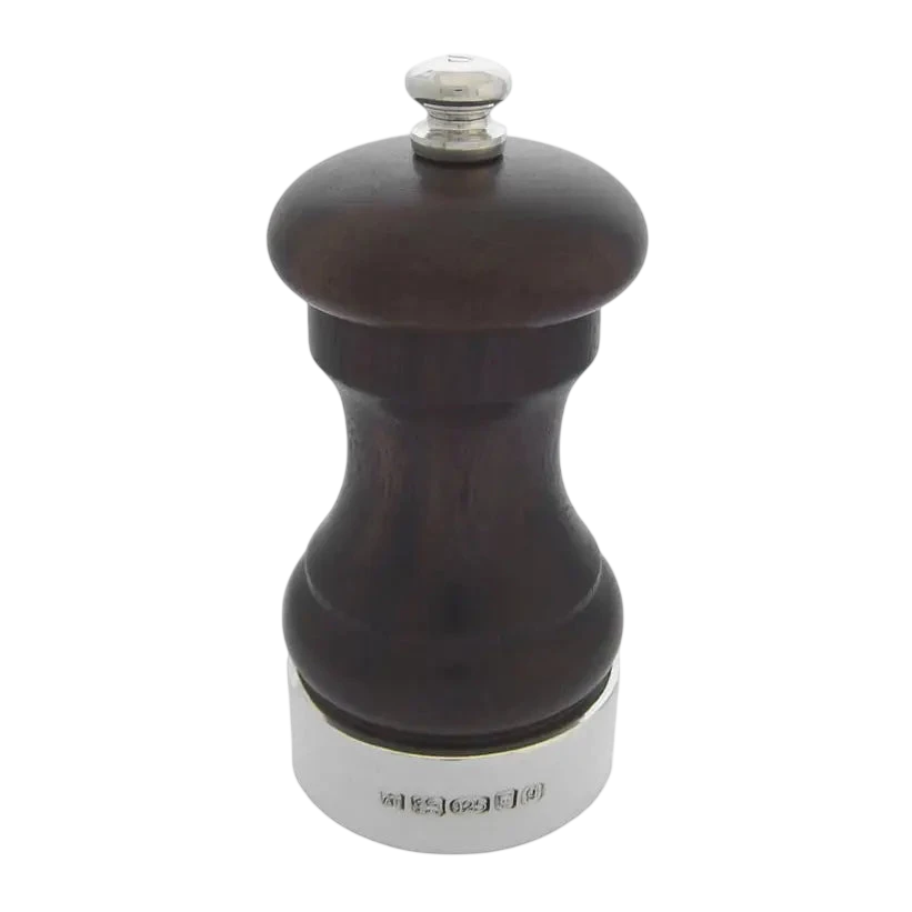 English Sterling/Wood Pepper Grinder