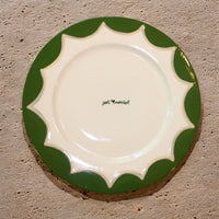 Hand-Painted “Just Married” Scalloped Cake Plate