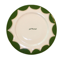 Hand-Painted “Just Married” Scalloped Cake Plate