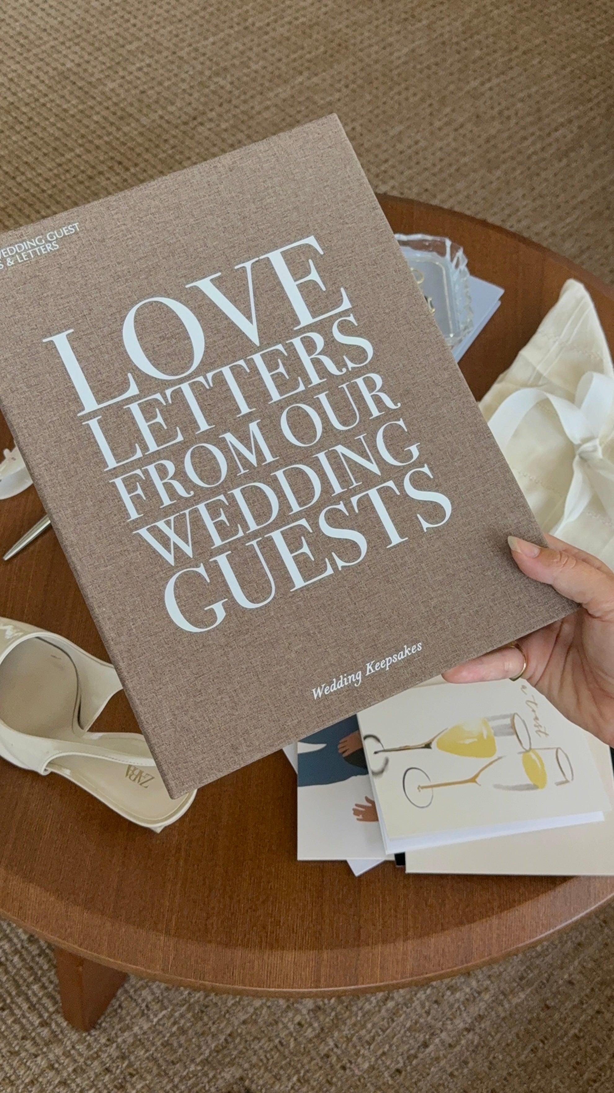 Wedding Guest Love Letters Keepsake Book Box