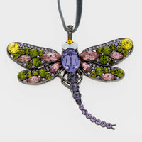 Dragonfly Hanging Ornament - Rose and Olive