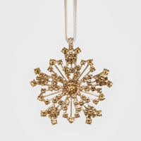 Sparkle Snowflake Ornament - Topaz