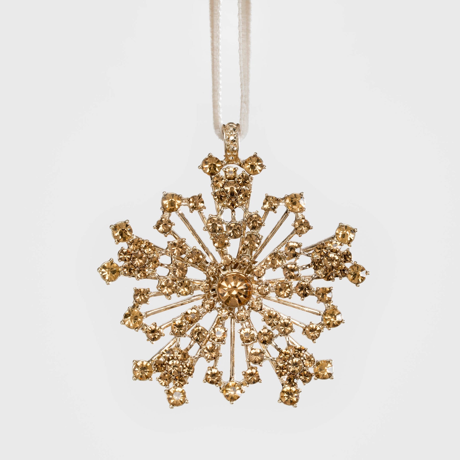 Sparkle Snowflake Ornament - Topaz