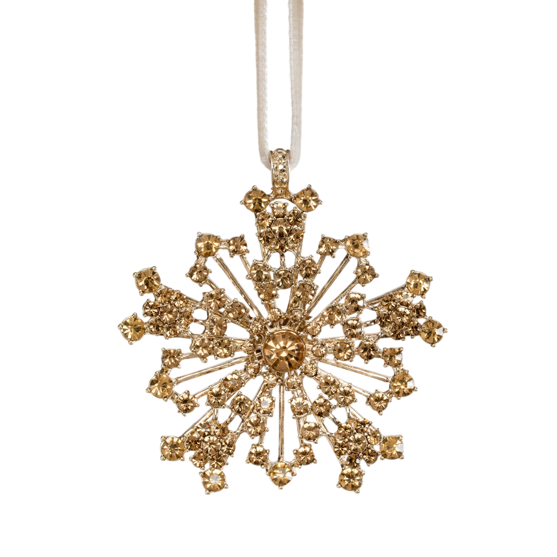 Sparkle Snowflake Ornament - Topaz