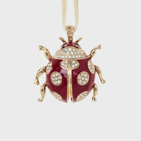 Ladybug Hanging Ornament - Red