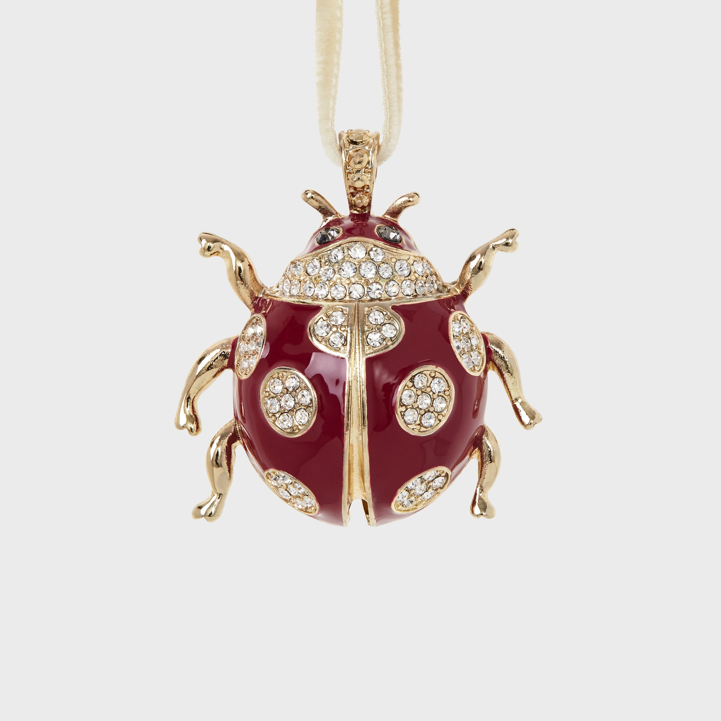 Ladybug Hanging Ornament - Red