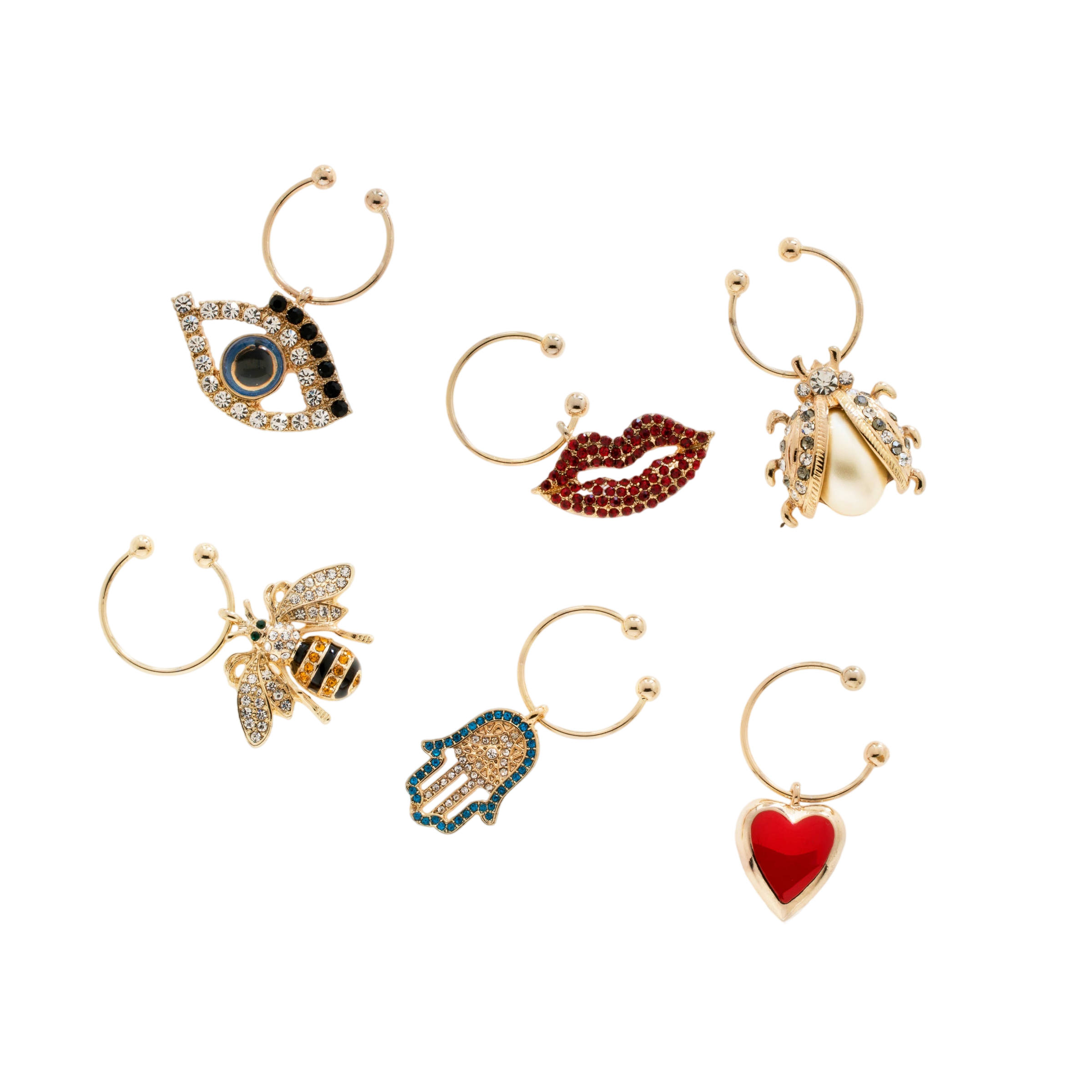 Lucky Charm Wine Charms (Set of 6)
