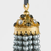 Hanging Pearl Tassel - Grey