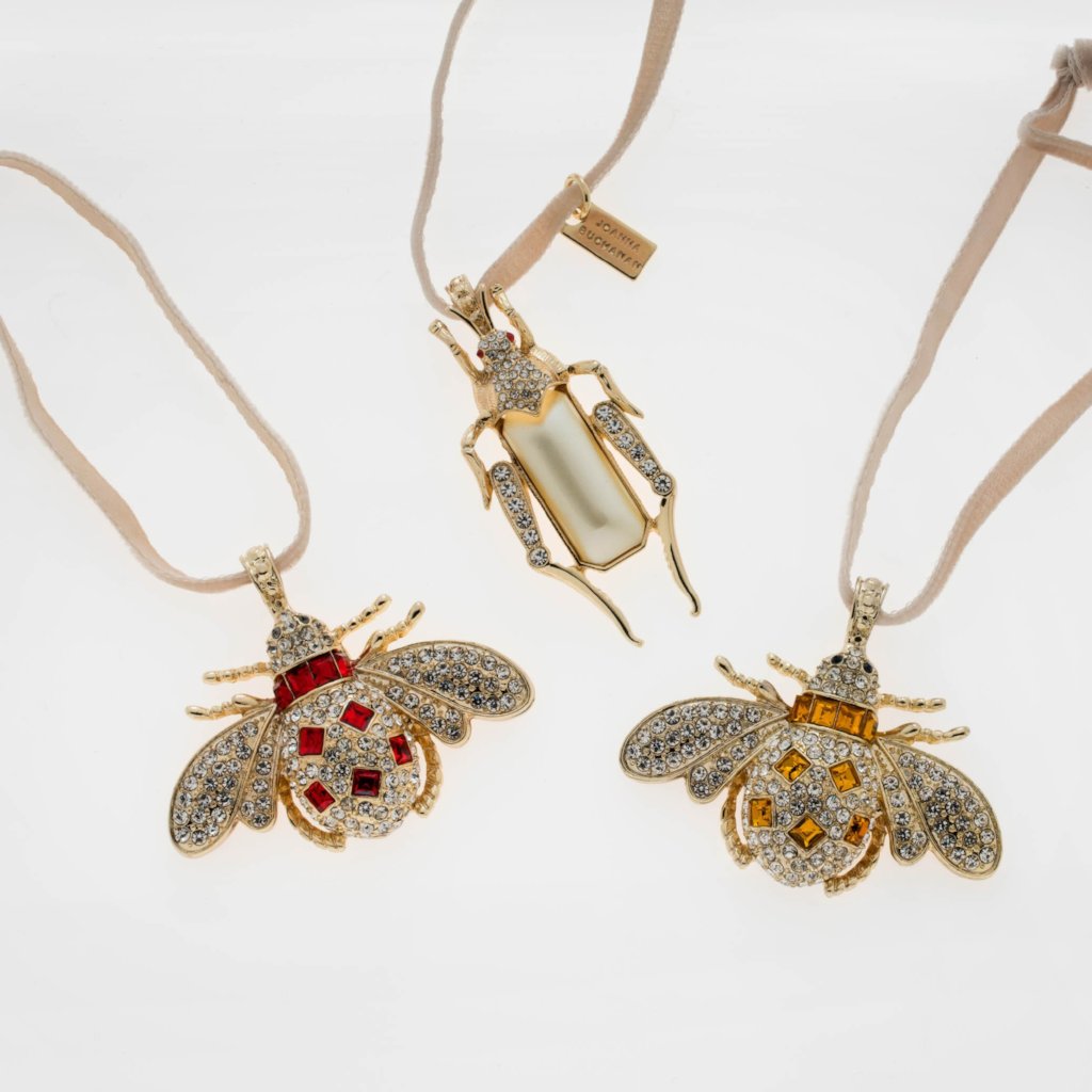 Jeweled Insect Hanging Ornaments (Set of 3)