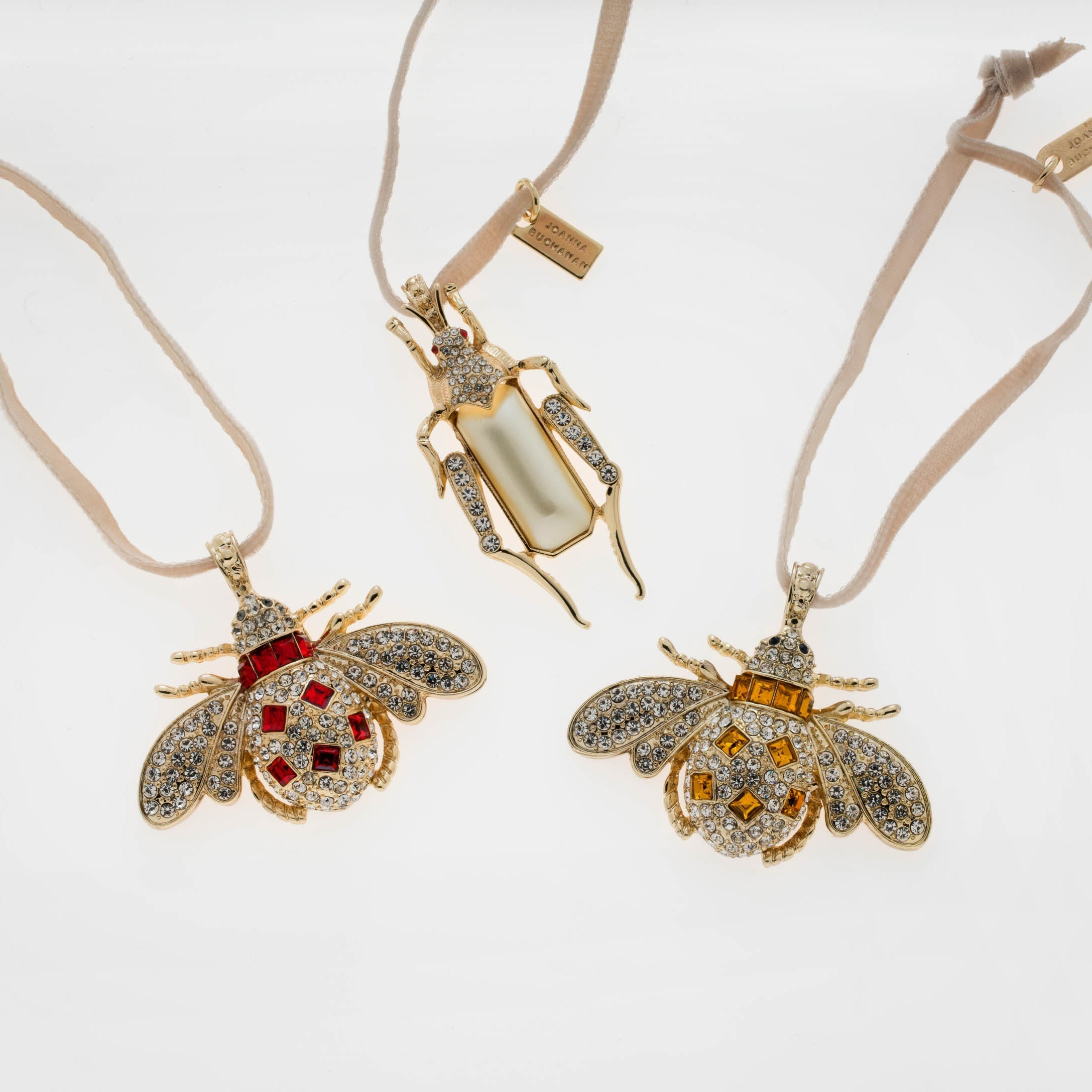 Jeweled Insect Hanging Ornaments (Set of 3)