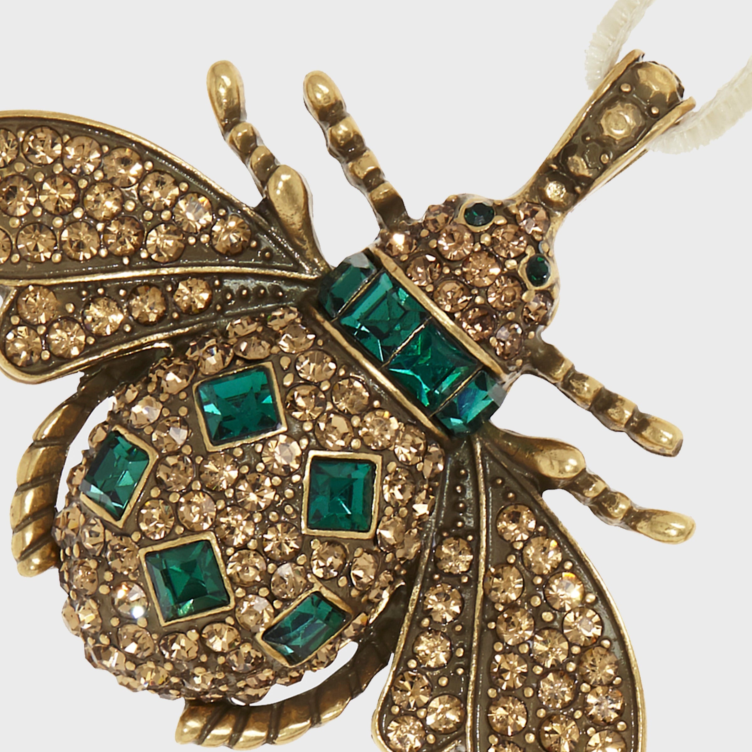 Jeweled Insect Hanging Ornaments - Ruby and Emerald