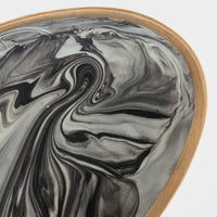Marbleized Porcelain Ring Dish - Grey