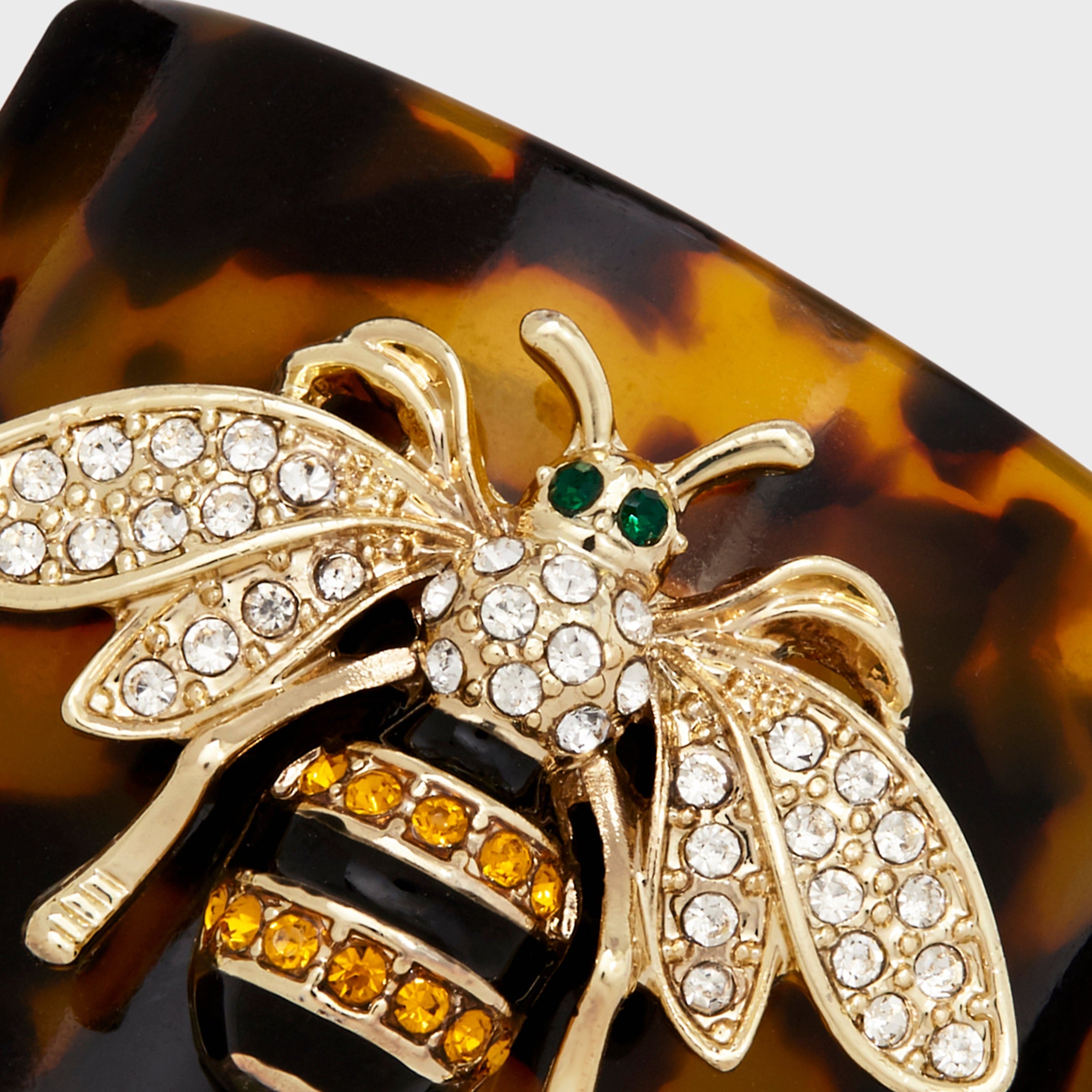 Stripey Bee Resin Napkin Rings - Tortoiseshell (Set of 4)