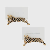 Zebra Placecard Holders (Set of 2)