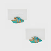 Jeweled Shell Placecard Holders (Set of Two)